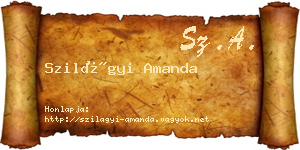 Szilágyi Amanda névjegykártya